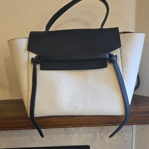Chic Black and White Satchel